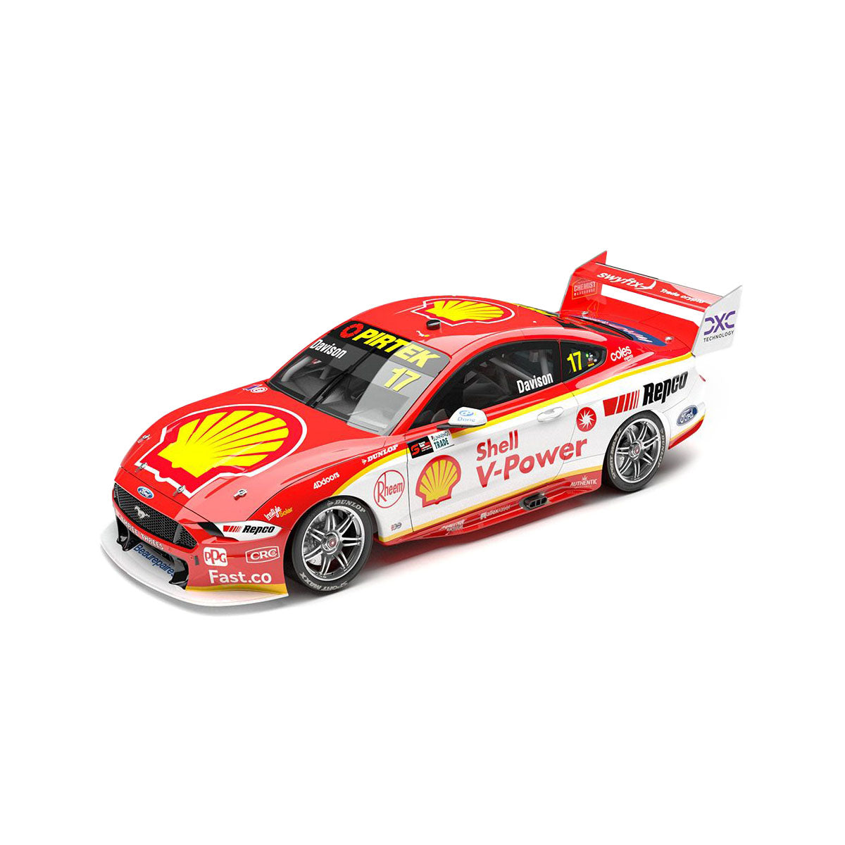 1:43 Shell V-Power Racing Team #17 Ford Mustang GT - 2022 Perth SuperNight Race 11 Winner  Model Car